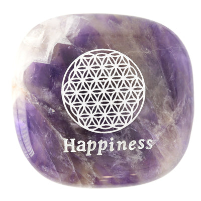 [先着50名プレゼント付き！]LUCAS ビジョンストーン アメジスト フラワーオブライフ 天然石／願い マインドフルネス 瞑想