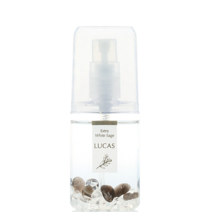 [先着50名プレゼント付き！]魔除け / 霊除け★LUCAS ホワイトセージ 魔除けスプレー モリオン ポケットサイズ 20ml 天然石入り