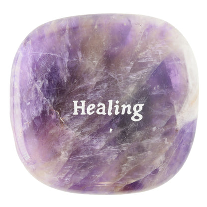 [先着50名プレゼント付き！]LUCAS ビジョンストーン アメジスト フラワーオブライフ 天然石／願い マインドフルネス 瞑想