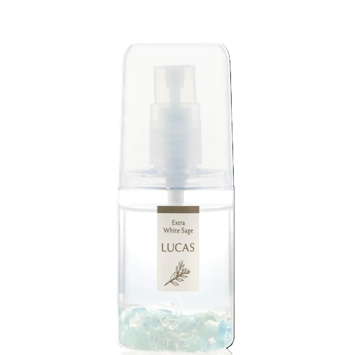 [先着50名プレゼント付き！]純粋 / 輝き / 潜在能力★LUCAS ホワイトセージ 浄化スプレー アクアマリン ポケットサイズ 20ml 天然石入り