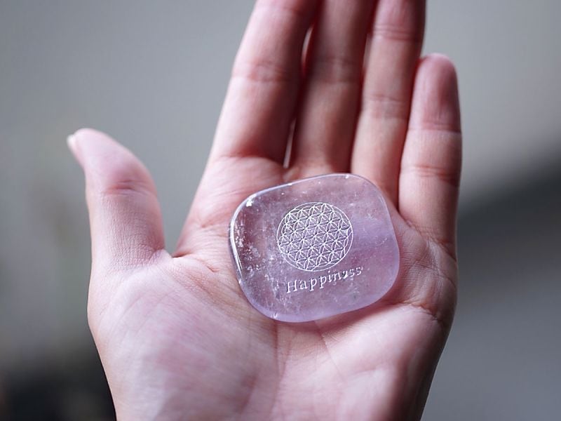 [先着50名プレゼント付き！]恋成就へつなげるお守り石★LUCAS ビジョンストーン ローズクォーツ 天然石