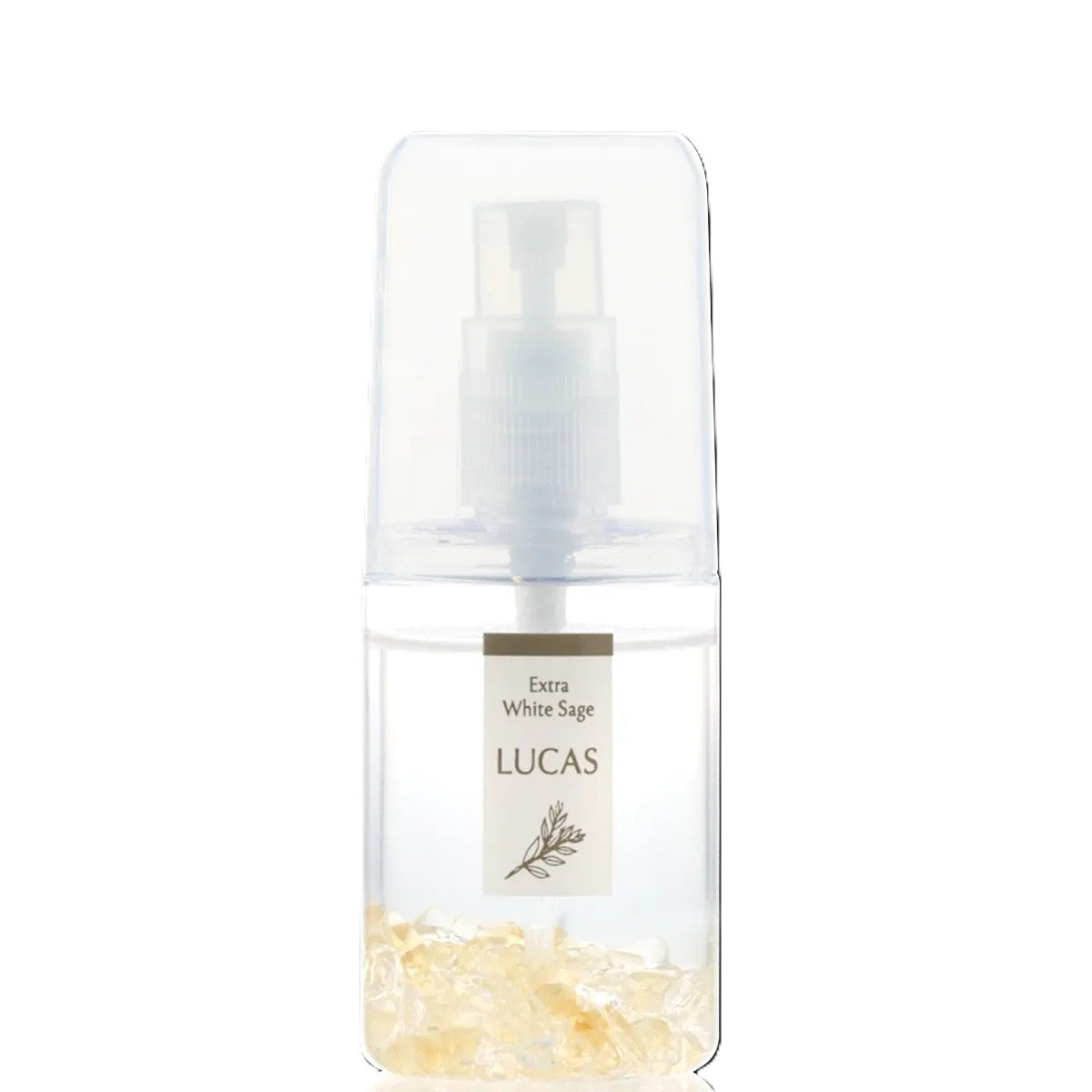 [先着50名プレゼント付き！]元気 / エネルギー★LUCAS ホワイトセージ 浄化スプレー シトリン ポケットサイズ 20ml 天然石入り
