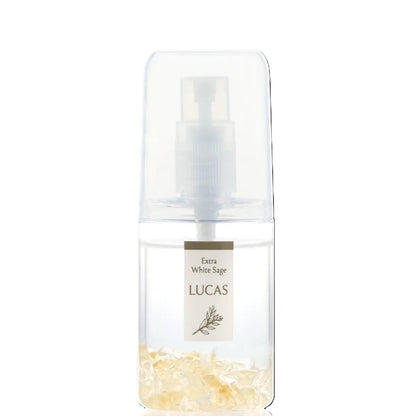 [先着50名プレゼント付き！]元気 / エネルギー★LUCAS ホワイトセージ 浄化スプレー シトリン ポケットサイズ 20ml 天然石入り