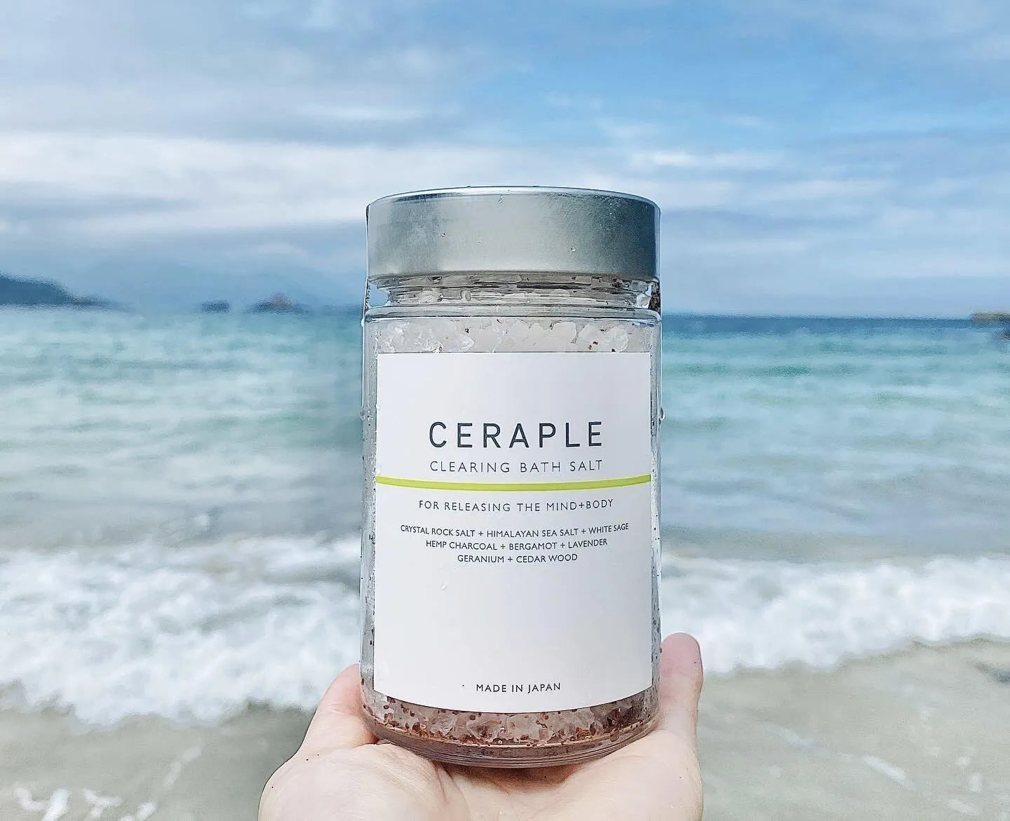 山と海の恵みを詰め込んだ[CERAPLE　クリアリングバスソルト]