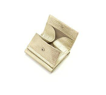 レザー三つ折り財布
