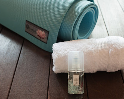 [先着50名プレゼント付き！]純粋 / 輝き / 潜在能力★LUCAS ホワイトセージ 浄化スプレー アクアマリン ポケットサイズ 20ml 天然石入り