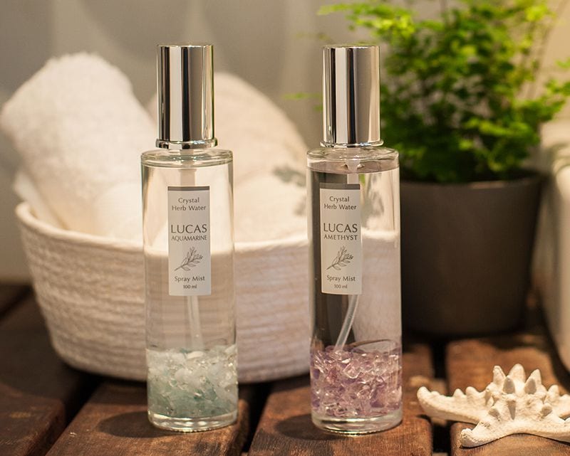 [先着50名プレゼント付き！]浄化 瞑想 お清め★LUCAS ホワイトセージ 浄化スプレー クリスタル 100ml 天然石入り