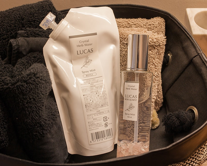 [先着50名プレゼント付き！]浄化 瞑想 お清め★LUCAS ホワイトセージ 浄化スプレー クリスタル 100ml 天然石入り