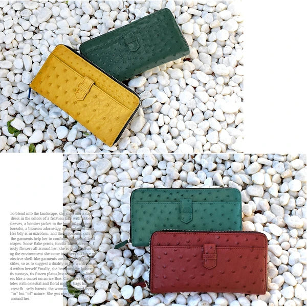 開運カラーオーストリッチ長財布金運