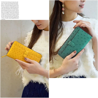 開運カラーオーストリッチ長財布金運