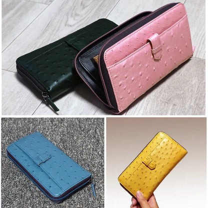 開運カラーオーストリッチ長財布金運