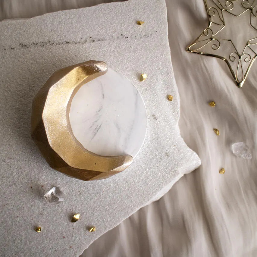 [先着50名プレゼント付き！]三日月のアロマストーン《michikake moon stone》 Super moon