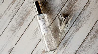 [先着50名プレゼント付き！]浄化 瞑想 お清め★LUCAS ホワイトセージ 浄化スプレー クリスタル 100ml 天然石入り